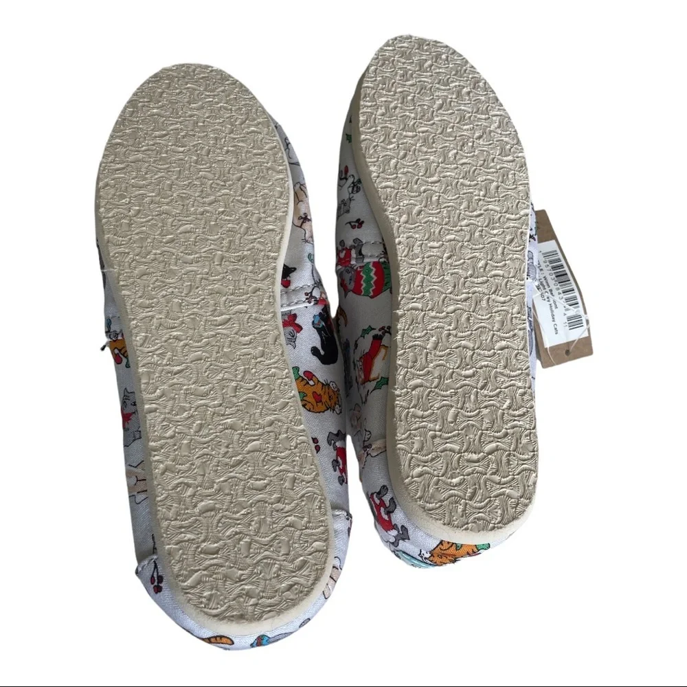 Toms Christmas Cat Shoes‎ 6.5